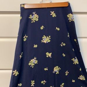 🎒Vintage Worthington Summer Floral Midi Skirt